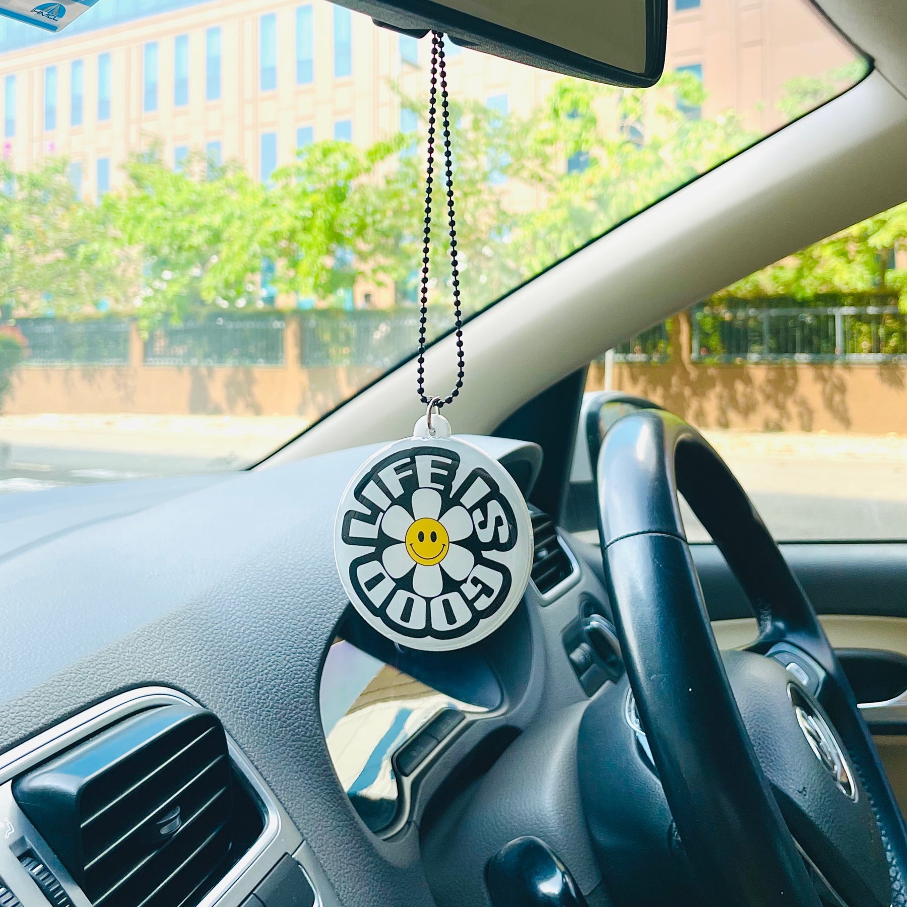 Life Is Good Car Mirror Hanging