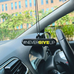 Nevergiveup Car Mirror Hanging