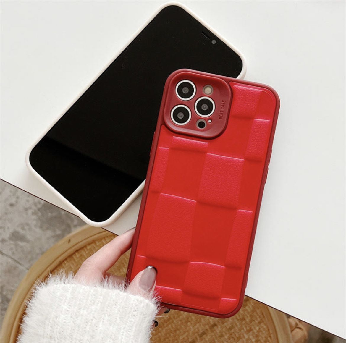 Splicing Blocks Red case for iPhone