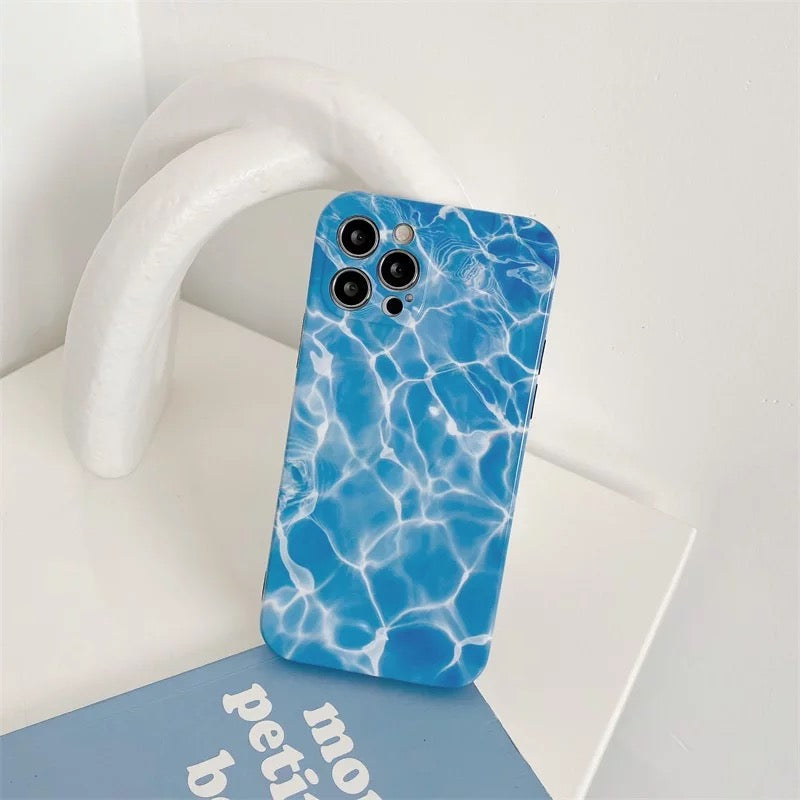 Abstract Blue Sea case for iPhone