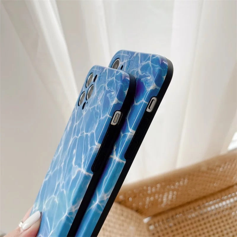 Abstract Blue Sea case for iPhone