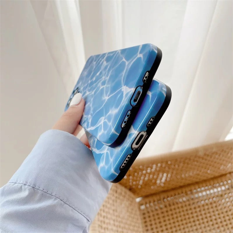 Abstract Blue Sea case for iPhone