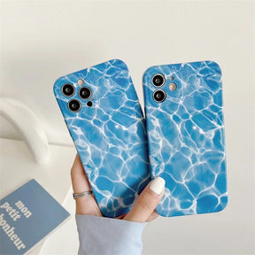 Abstract Blue Sea case for iPhone