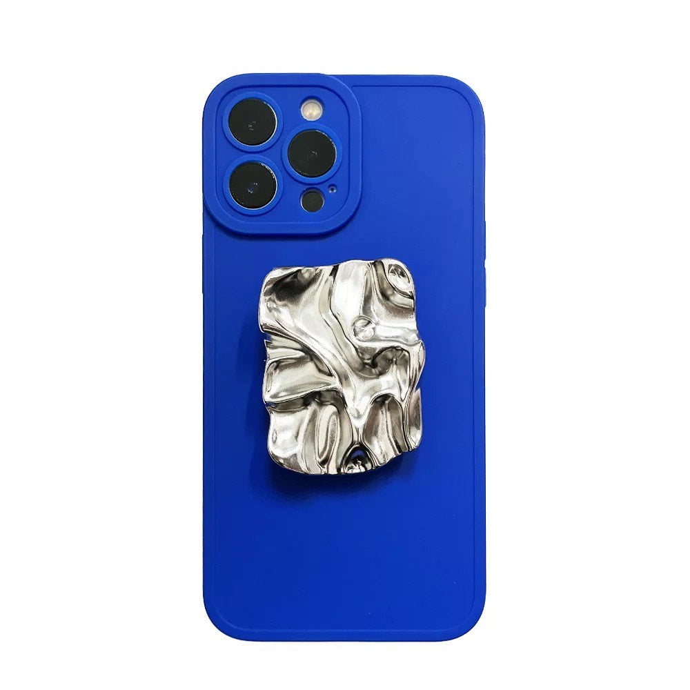 Klein Blue Metal holder case for iPhone