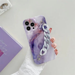 Marble Chain Lavender case for iPhone