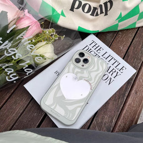 Mirror Heart Aesthetic case for iPhone