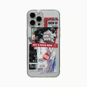 Mr. David Collage Sticker Case For Iphone